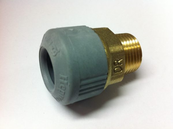 Hep2O Polybutylene / Brass Male Adapter